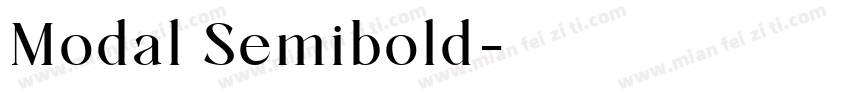 Modal Semibold字体转换